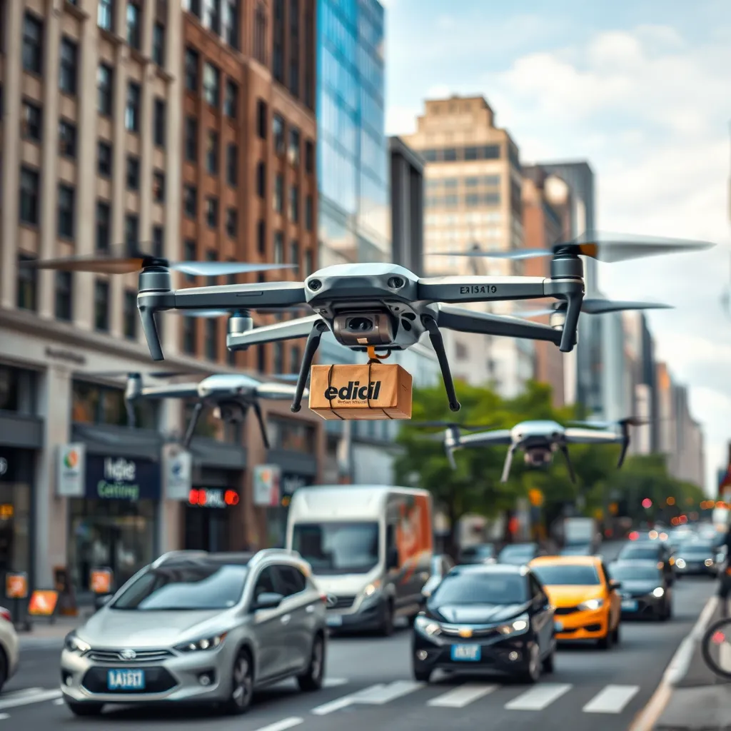 Przyszłość logistyki miejskiej – drony jako dostawcy paczek?